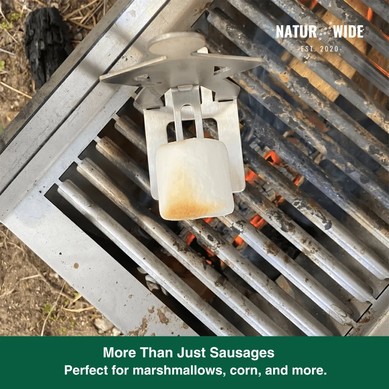 Stainless Steel Sausage Holder BBQ Hot Dog Grill Rack
