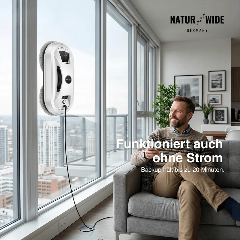 Ultradünner Fensterreinigungsroboter mit Fernbedienung