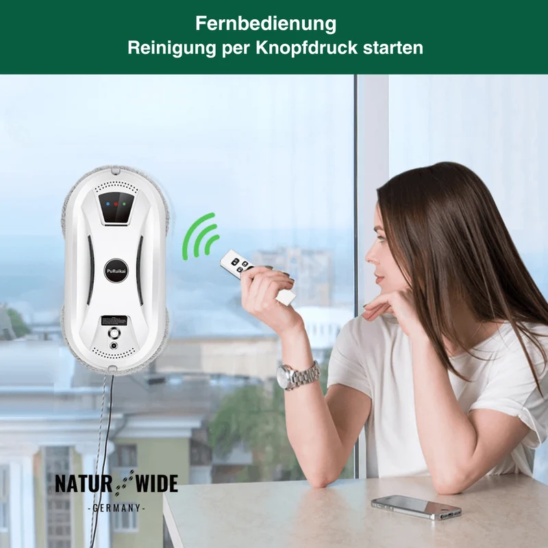 Ultradünner Fensterreinigungsroboter mit Fernbedienung
