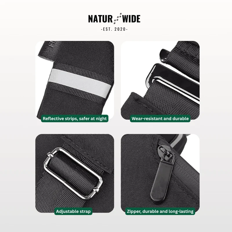 Anti-Theft Sling Bag – Unisex Travel Crossbody Bag in Nylon