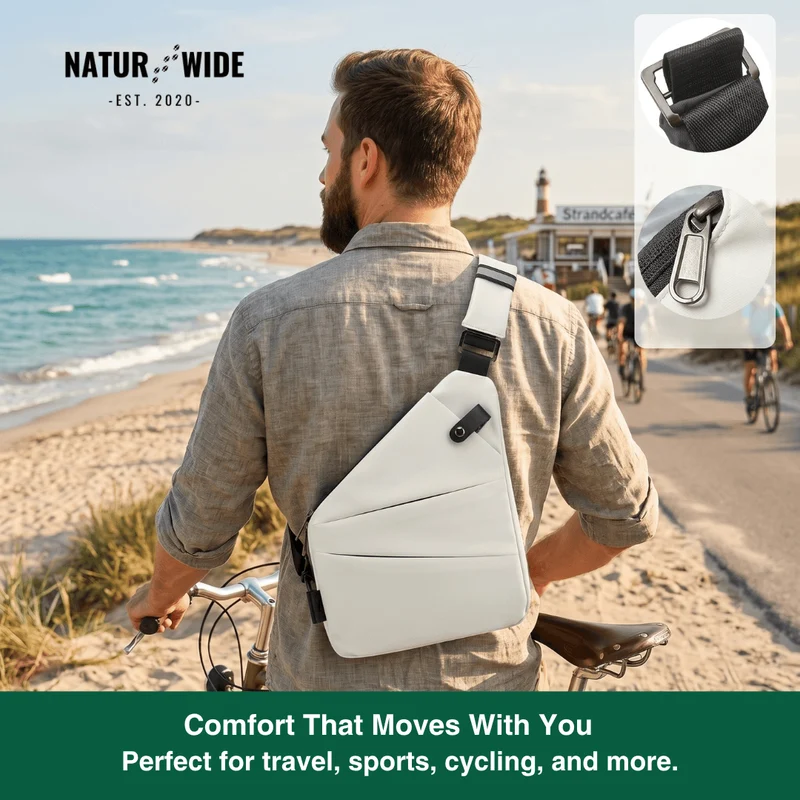 Anti-Theft Sling Bag – Unisex Travel Crossbody Bag in Nylon