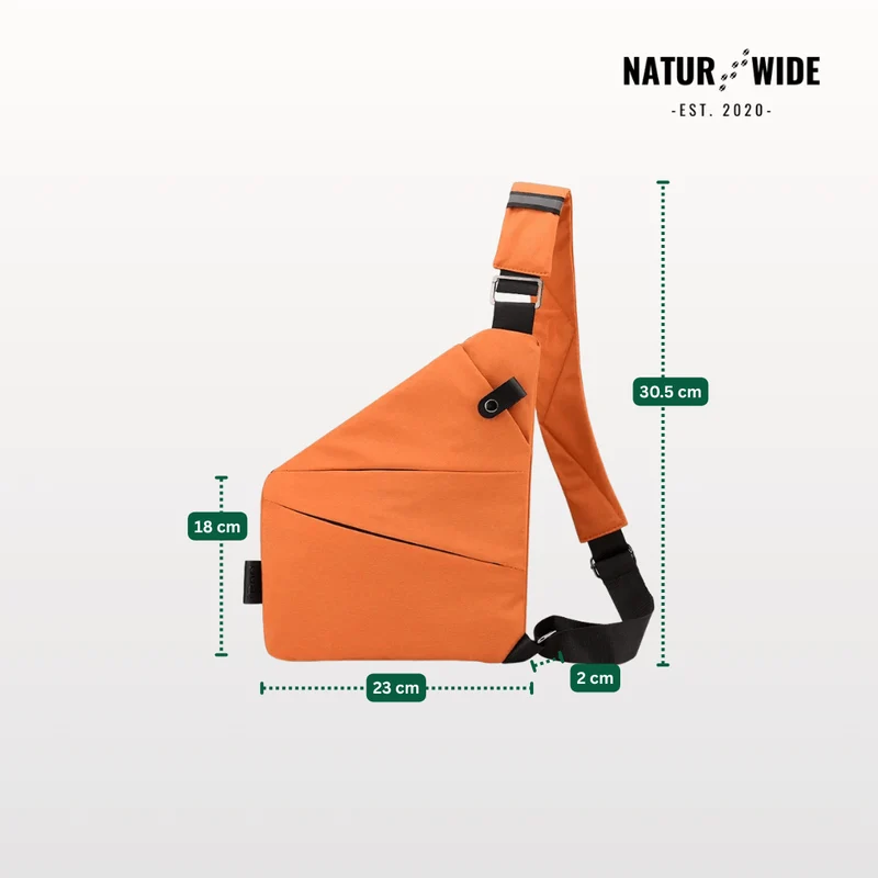 Anti-Theft Sling Bag – Unisex Travel Crossbody Bag in Nylon