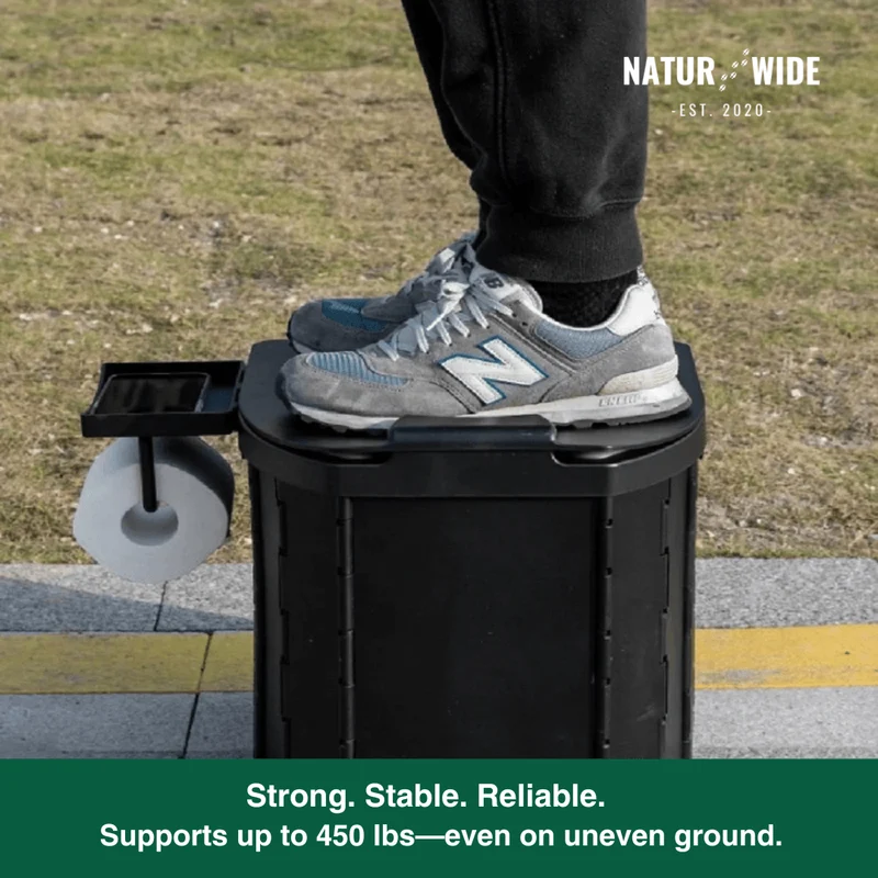 Portable Folding Toilet – Collapsible Camp Toilet for Adults