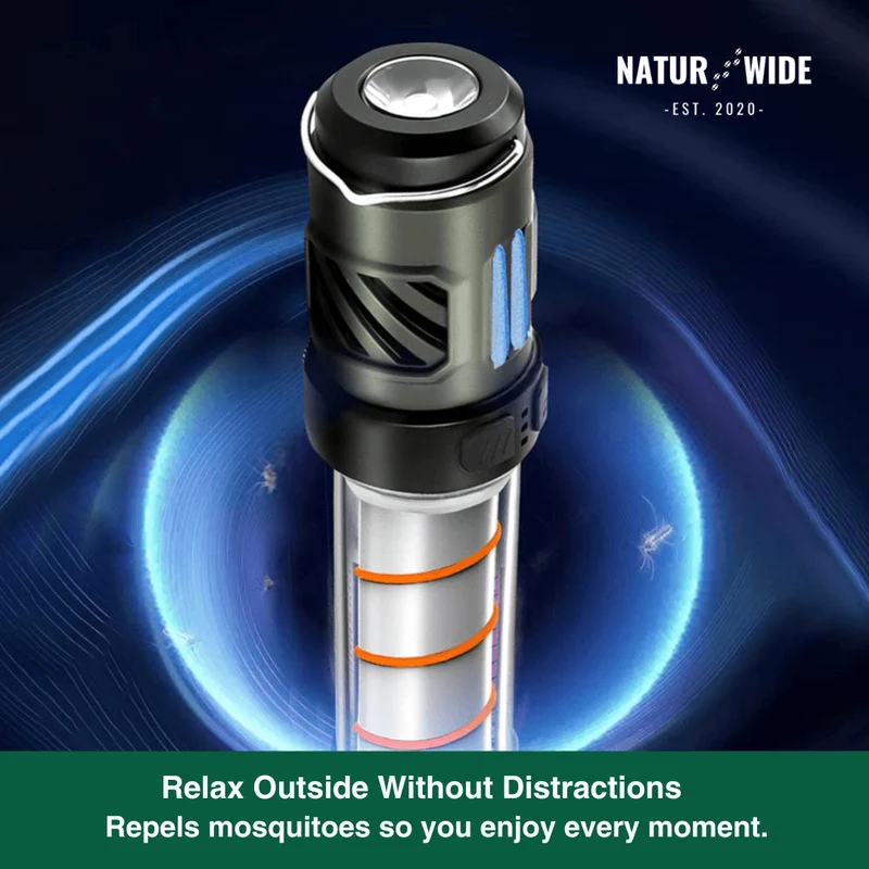 5-in-1 Camping Lamp – LED Flashlight & Mosquito Repellent Light