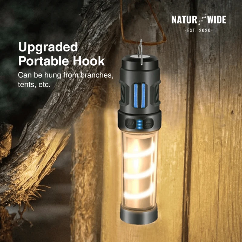 5-in-1 Camping Lamp – LED Flashlight & Mosquito Repellent Light