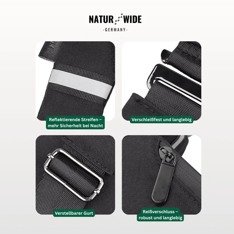 Anti-Diebstahl-Slingtasche – Unisex Umhängetasche aus Nylon