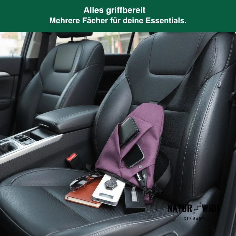 Anti-Diebstahl-Slingtasche – Unisex Umhängetasche aus Nylon