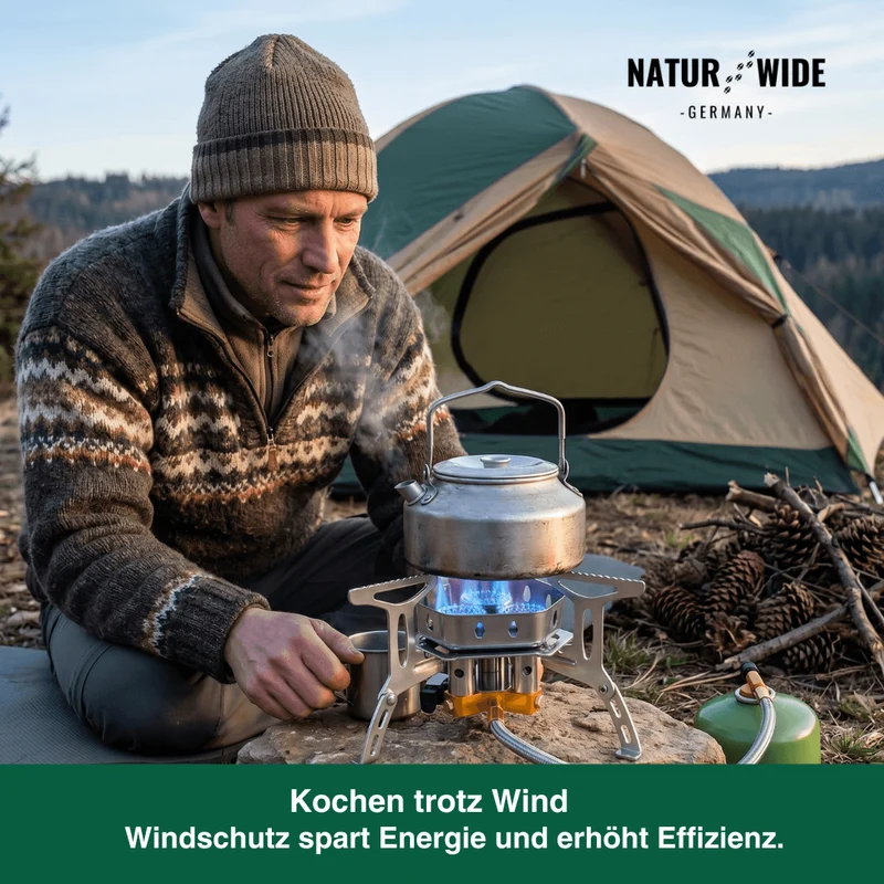 3-Kopf 5800W Faltbarer Gas-Campingkocher – Tragbarer Backpacking-Brenner
