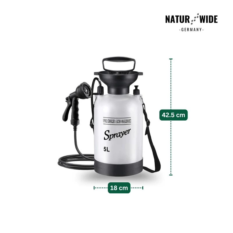 Tragbare Manuelle Campingdusche – 3/5/8L Handpumpe mit 3m Schlauch