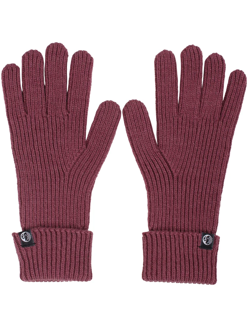 Danellie Wool Gloves Grey Plum