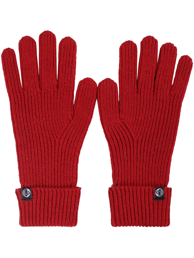 Danellie Wool Gloves Dark Red