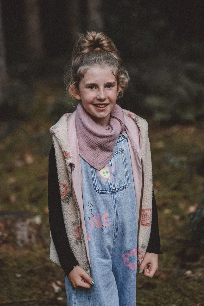 Teddyweste Kinder Rose