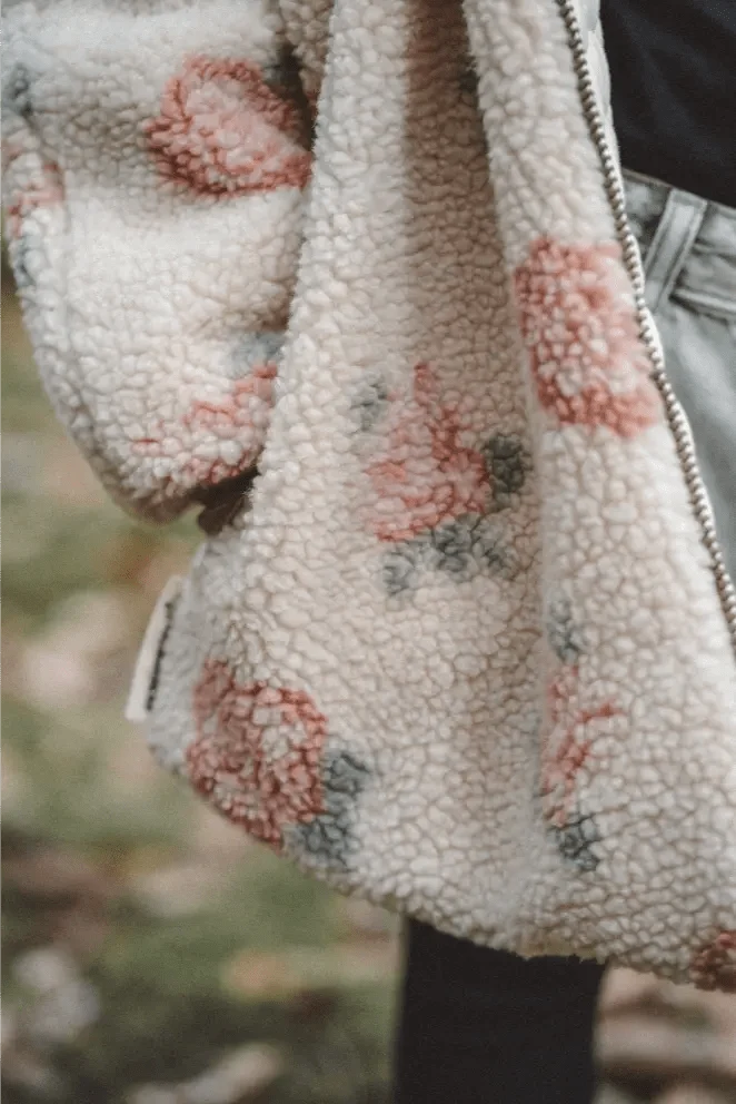 Teddyjacke / Wendejacke Kinder Rose