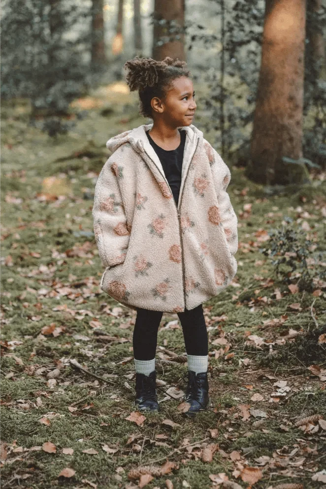 Teddyjacke / Wendejacke Kinder Rose