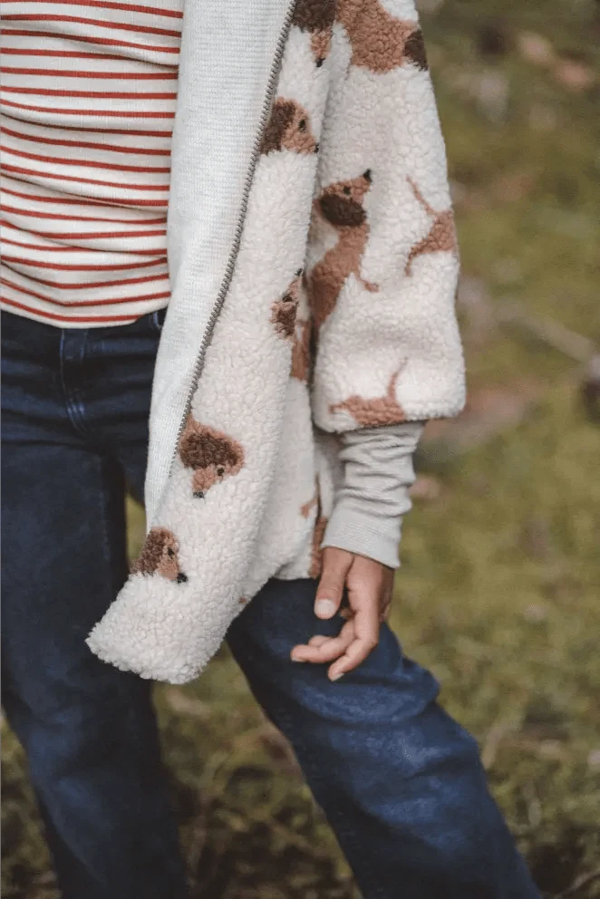 Teddyjacke Kinder Dackel