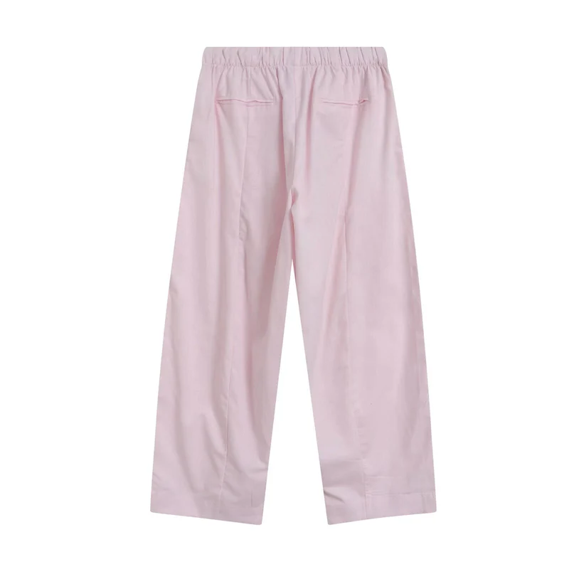 Damen Weite Culotte-Hose mit elastischem Bund und geradem Saum Drune