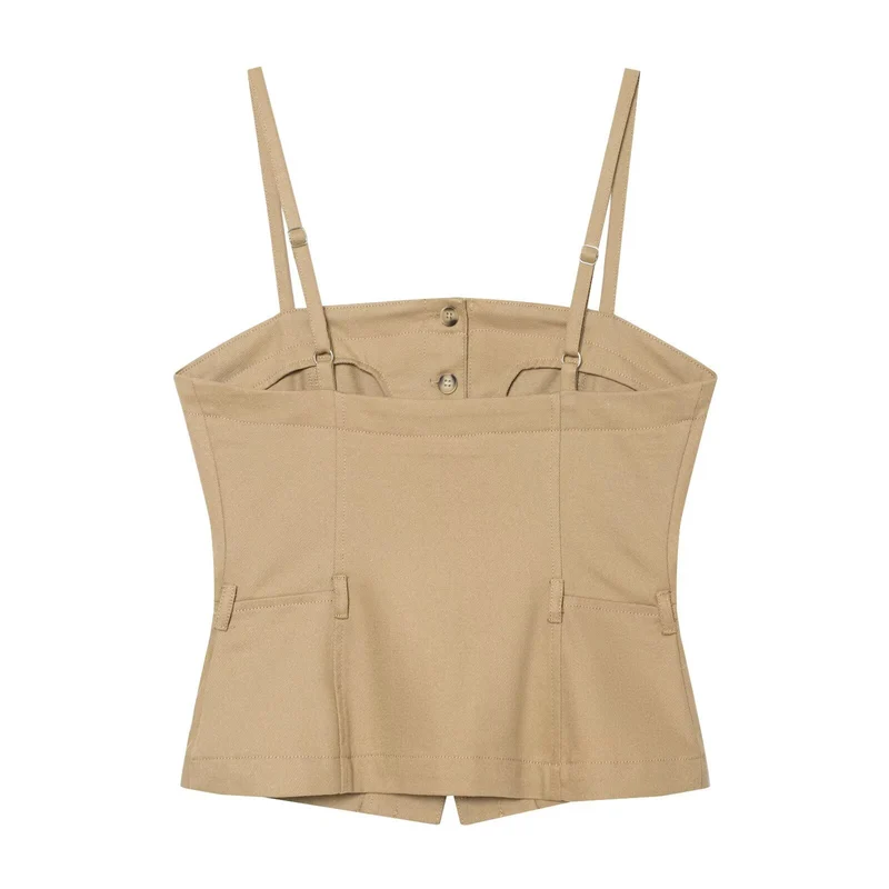 Damen Weite Culotte-Hose mit Bundfalten, Gürtelschlaufen und seitlichen Eingrifftaschen Drune