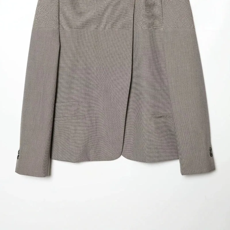 Damen Taillierter Kurzblazer mit Stehkragen und asymmetrischer Knopfleiste Drune