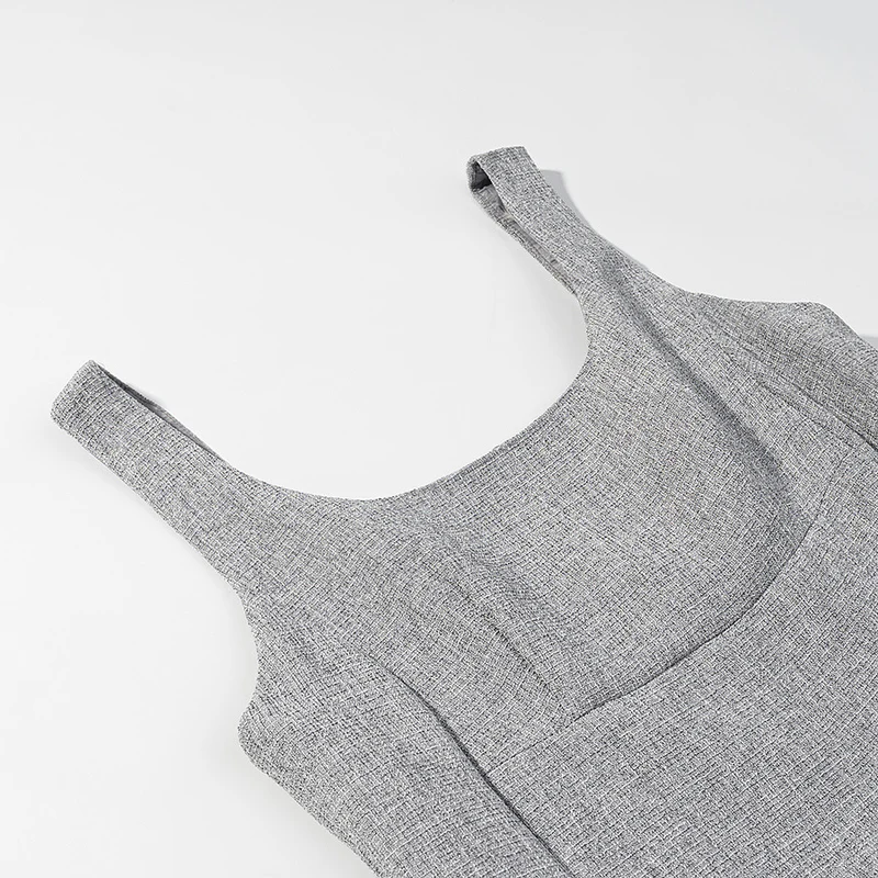Damen Elegantes zweiteiliges Wollmisch-Kostüm mit tailliertem Kurzblazer und ausgestelltem Midirock Drune