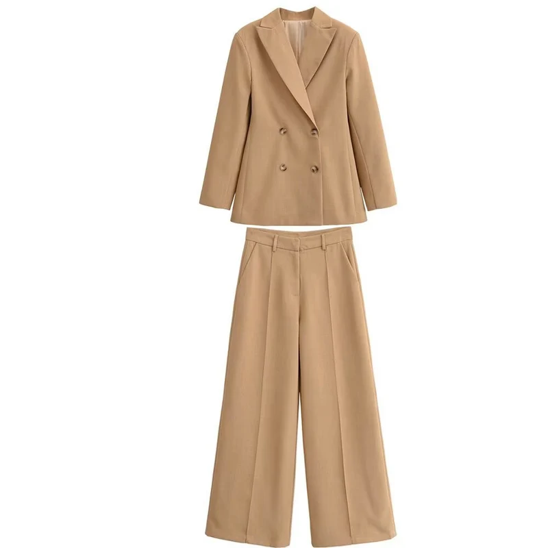Damen Elegante High‑Waist Culotte‑Hose im Leinenlook mit Bügelfalte Drune