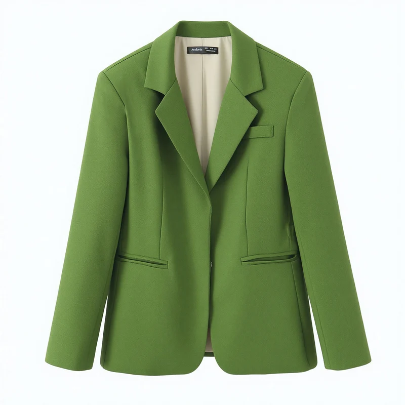 Damen Zweiteiliges tailliertes Blazer‑Set mit figurformendem Sakko und hochtaillierter Weitbein‑Hose Drune