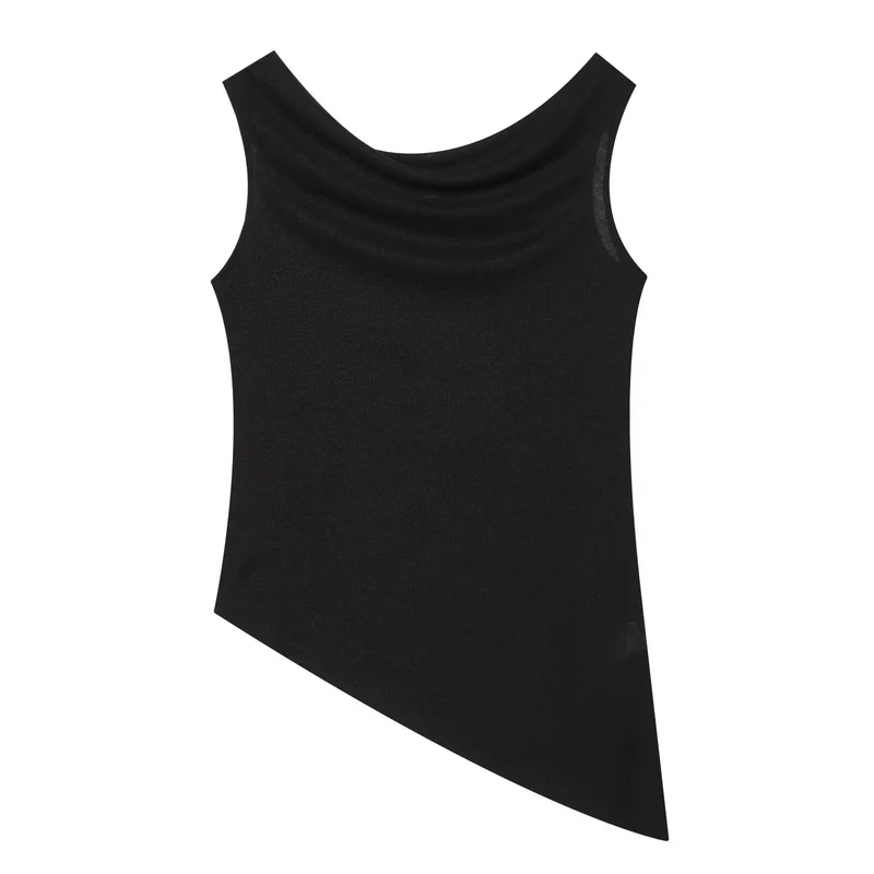 Damen Weite Strickhose mit hoher Taille und ausgestelltem Bein Drune
