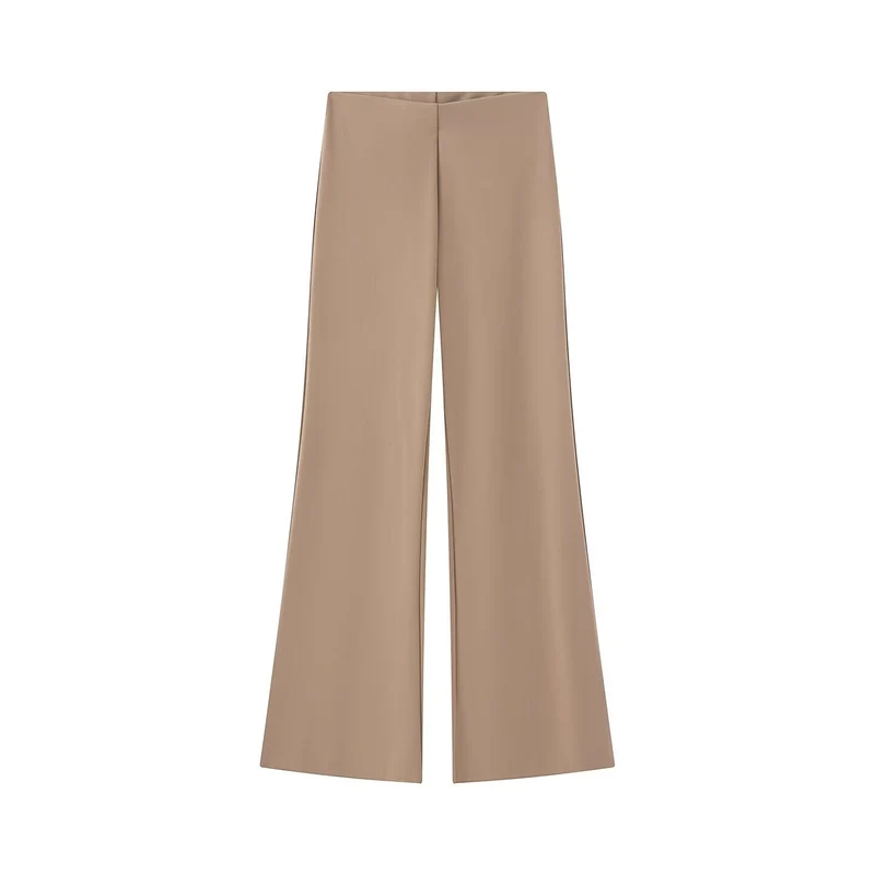 Damen Weite Satinhose mit hoher Taille und fließender Wide‑Leg‑Silhouette Drune