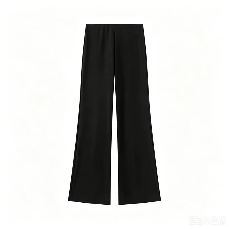 Damen Weite Satinhose mit hoher Taille und fließender Wide‑Leg‑Silhouette Drune