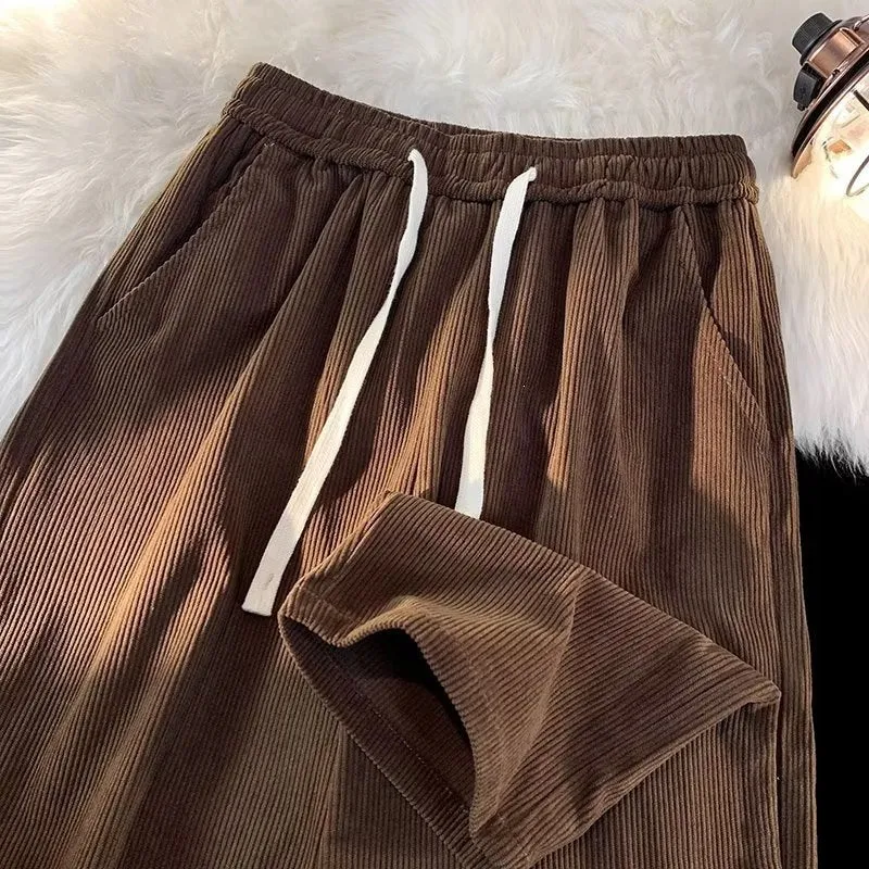 Damen Bequeme Cord-Hose Drune