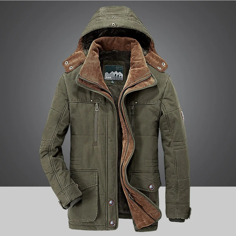 Herren Winterjacke mit warmem Innenfutter Drune