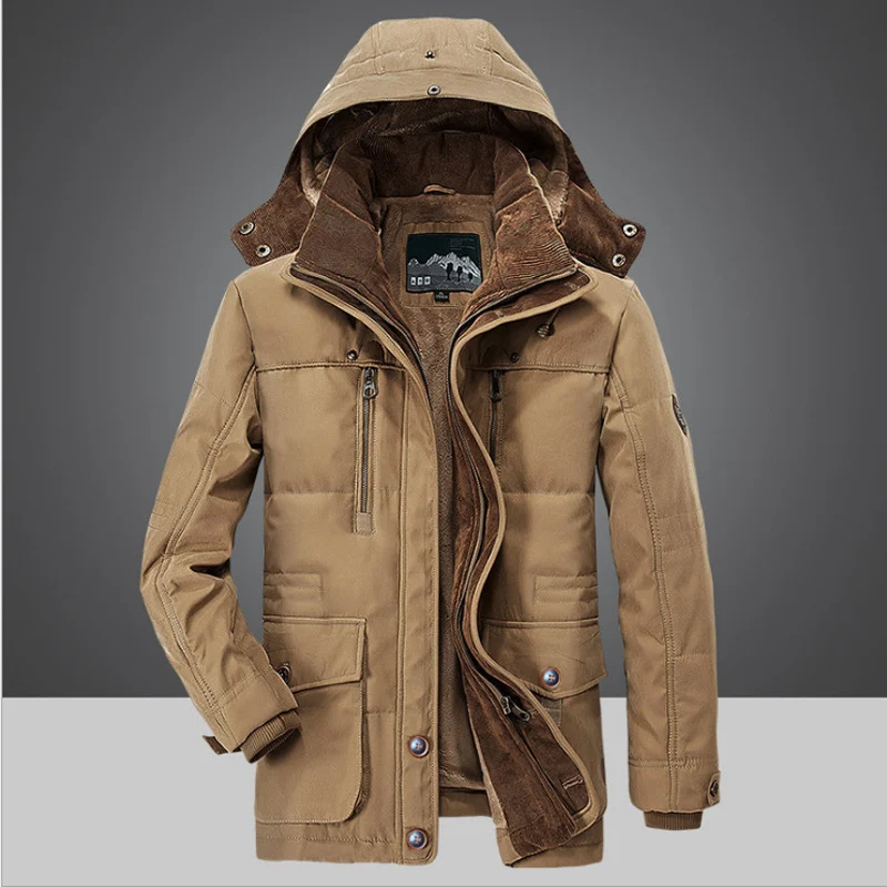 Herren Winterjacke mit warmem Innenfutter Drune