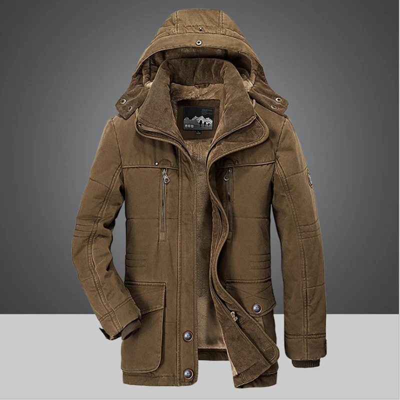 Herren Winterjacke mit warmem Innenfutter Drune