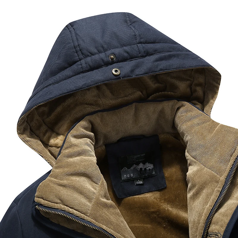 Herren Wetterfeste Outdoor-Jacke mit wärmeisolierender Fütterung Drune