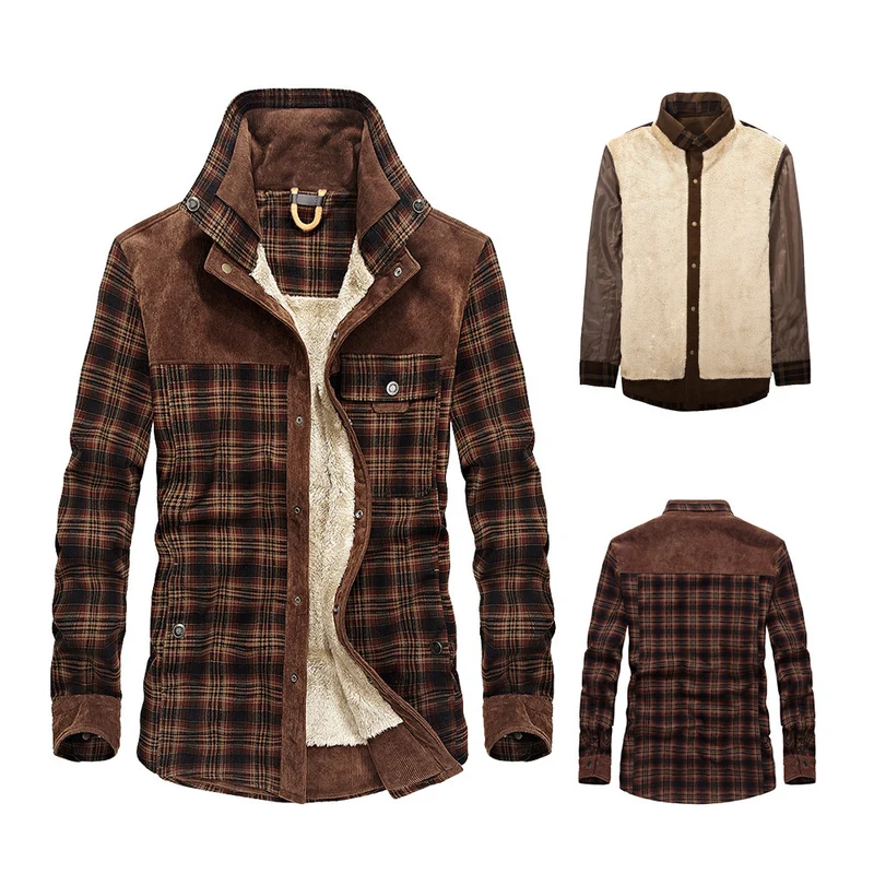 Herren Wärmende und Stilvolle Flanelljacke Drune