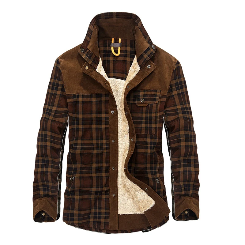 Herren Wärmende und Stilvolle Flanelljacke Drune
