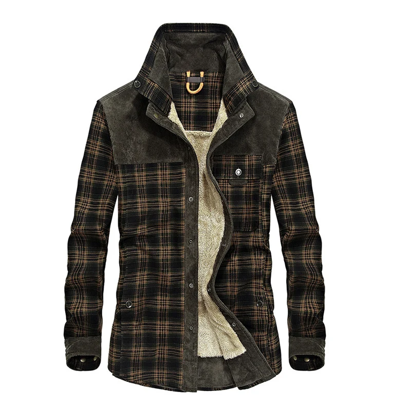 Herren Wärmende und Stilvolle Flanelljacke Drune