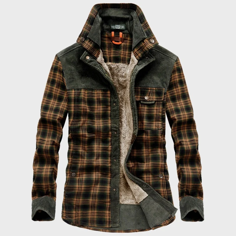 Herren Wärmeisolierte Flanelljacke Drune