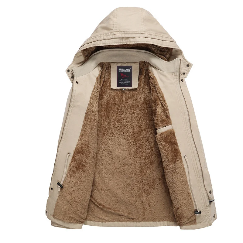 Herren warme winterliche Outdoor Jacke Drune