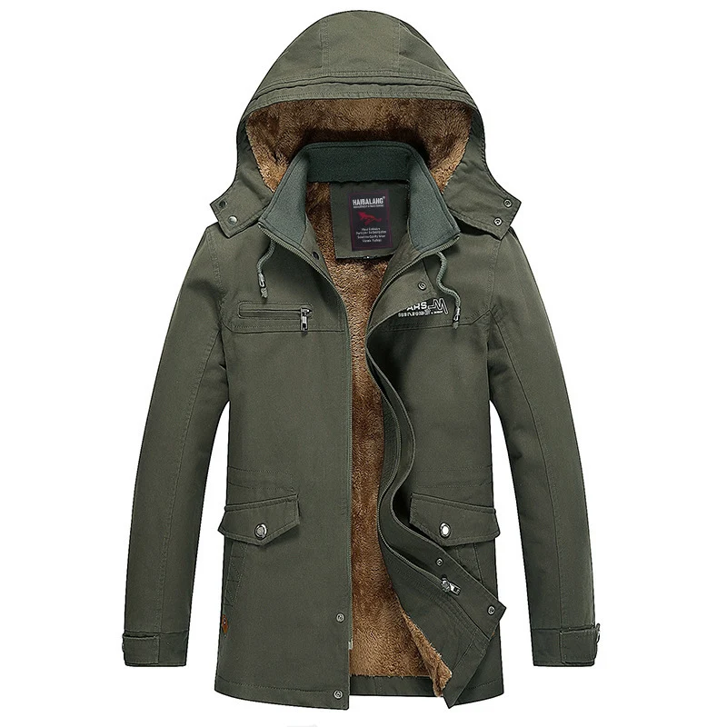 Herren warme winterliche Outdoor Jacke Drune