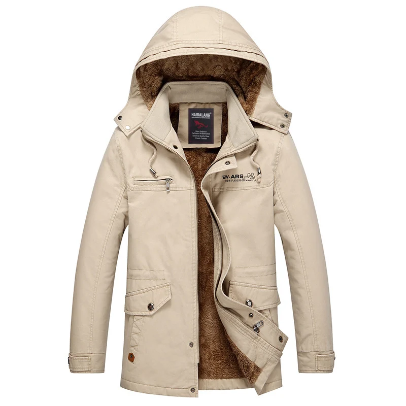 Herren warme winterliche Outdoor Jacke Drune