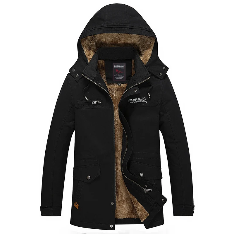 Herren warme winterliche Outdoor Jacke Drune