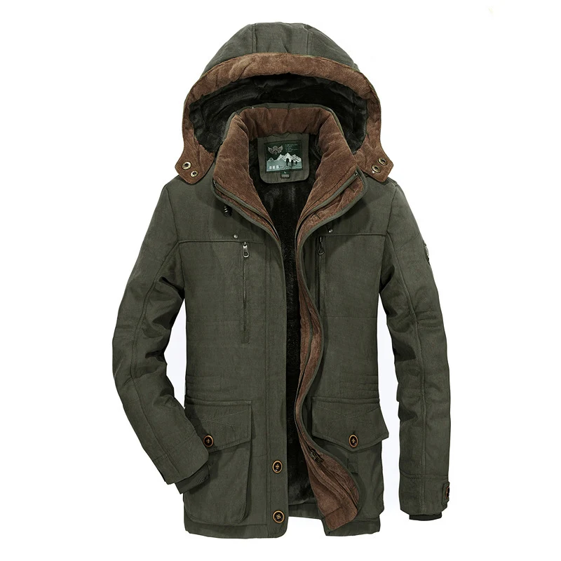 Herren Warm gefütterte Outdoor-Jacke Drune