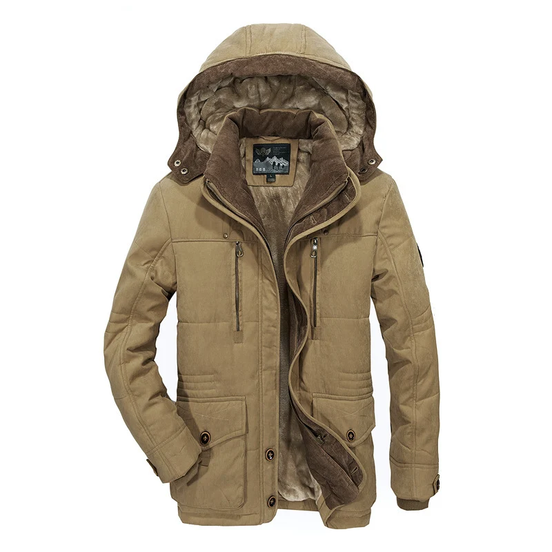 Herren Warm gefütterte Outdoor-Jacke Drune