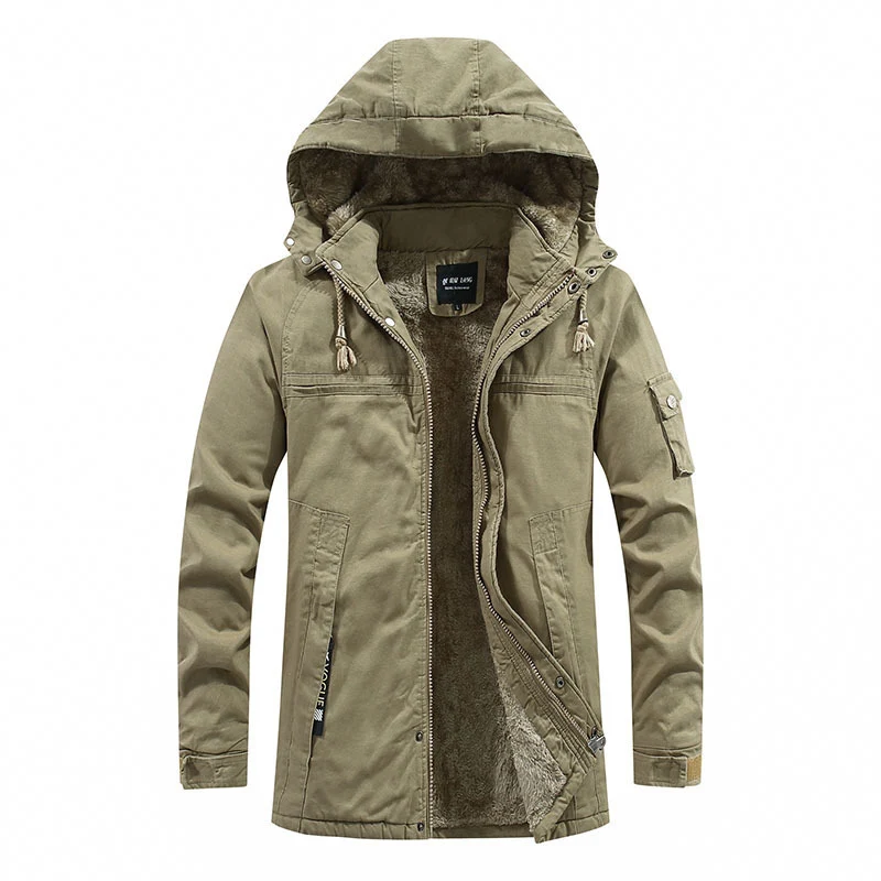 Herren Strapazierfähige Fleecejacke mit Kapuze Drune