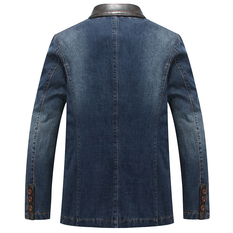 Herren Stilvoller Denim Blazer Drune