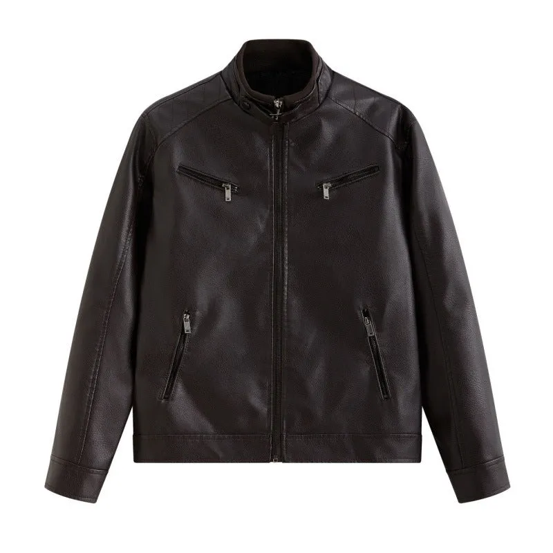 Herren Stilvolle Motorradjacke Drune