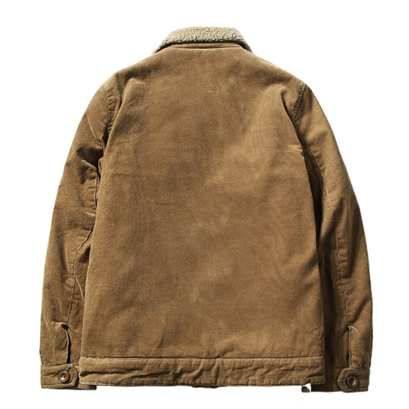 Herren Robuste Cordjacke mit Teddyfutter Drune