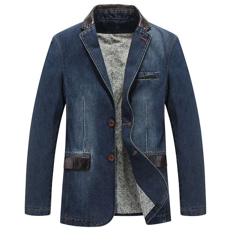 Herren Modischer Denim-Blazer Drune