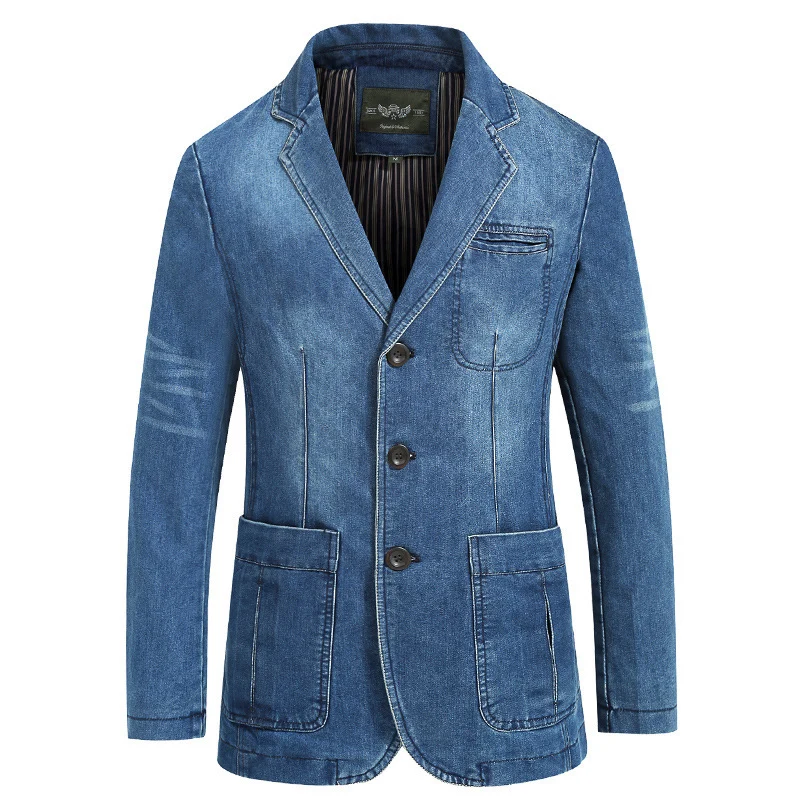 Herren modischer Denim Blazer Drune