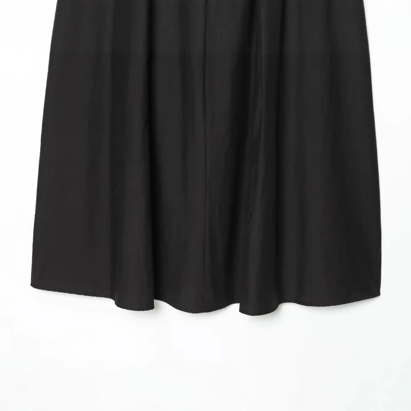 Damen High-Waist Maxirock mit Kellerfalten und dekorativem Taillengürtel Drune
